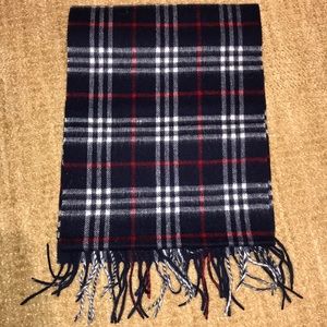 New Men’s Burberry Check Cashmere